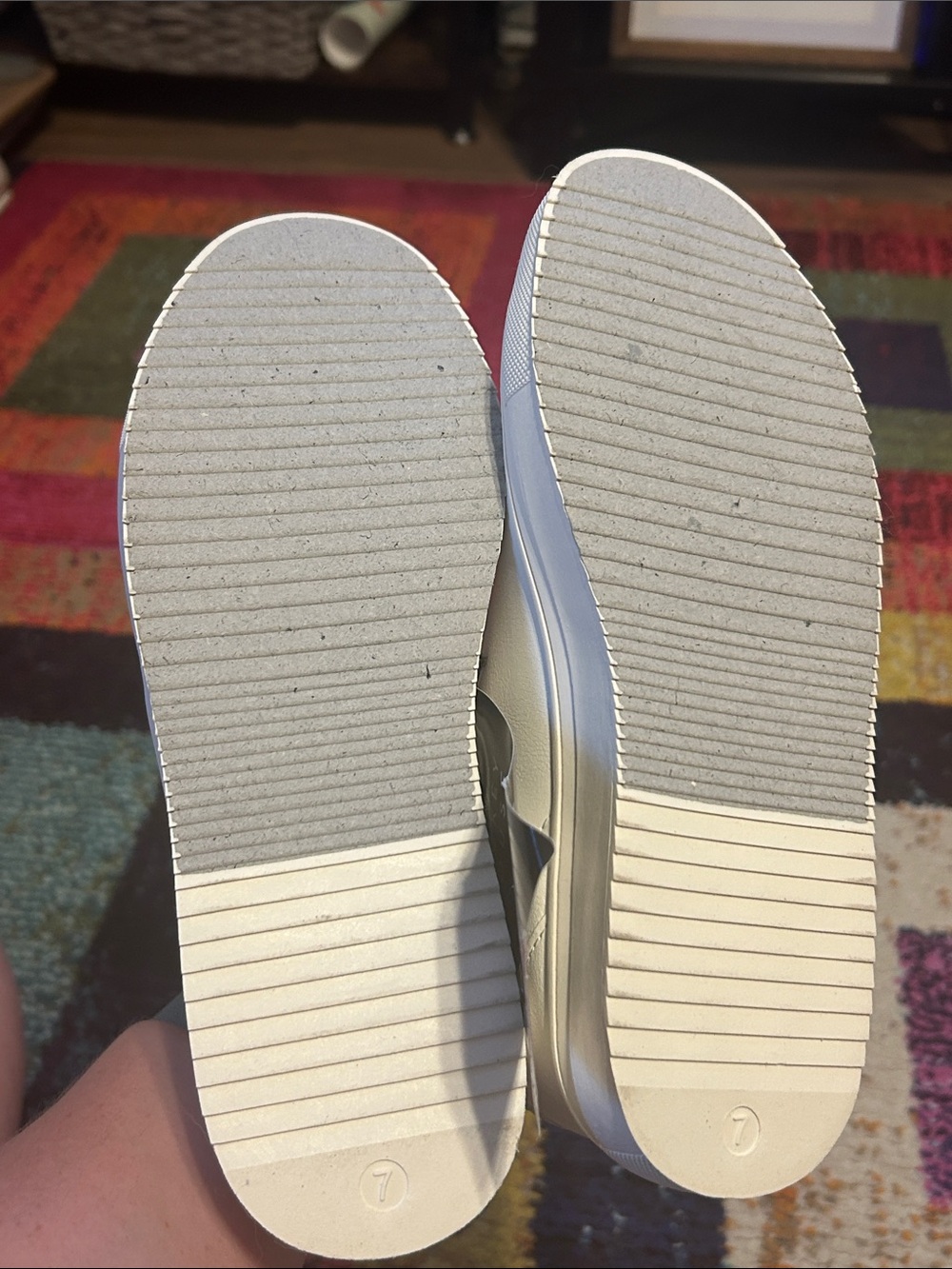 Disney White Women’s Sneakers with Lavender Mickey Accent - Picture 5 of 9